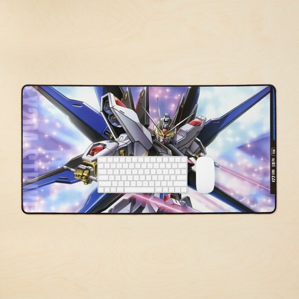 Desk Mat Strike Freedom Gundam Large Gaming Mouse Pad 35X16 Inch 7802738332643