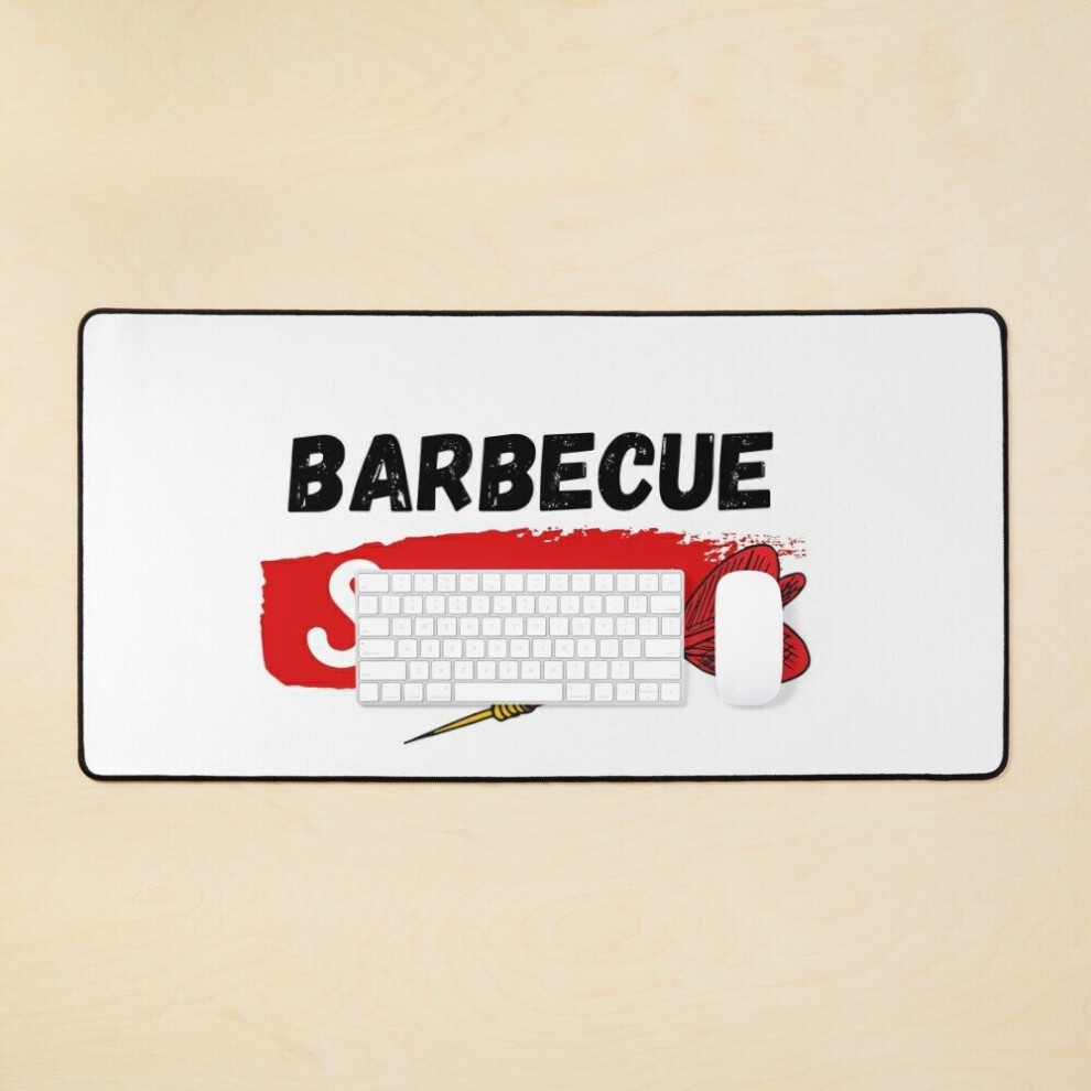 Desk Mat Barbecue Sauce Large Gaming Mouse Pad 35X16 Inch 7802738377477