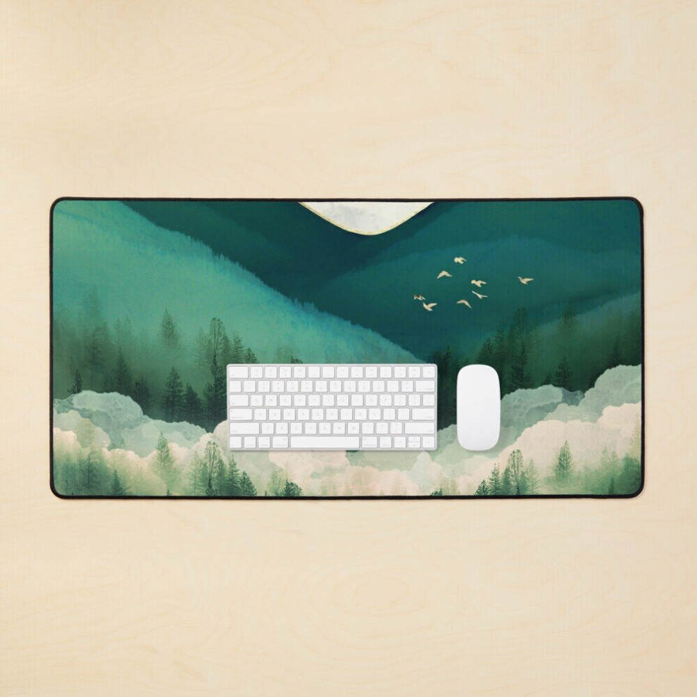 Desk Mat Emerald Hills Large Gaming Mouse Pad 35X16 Inch 7802738381009