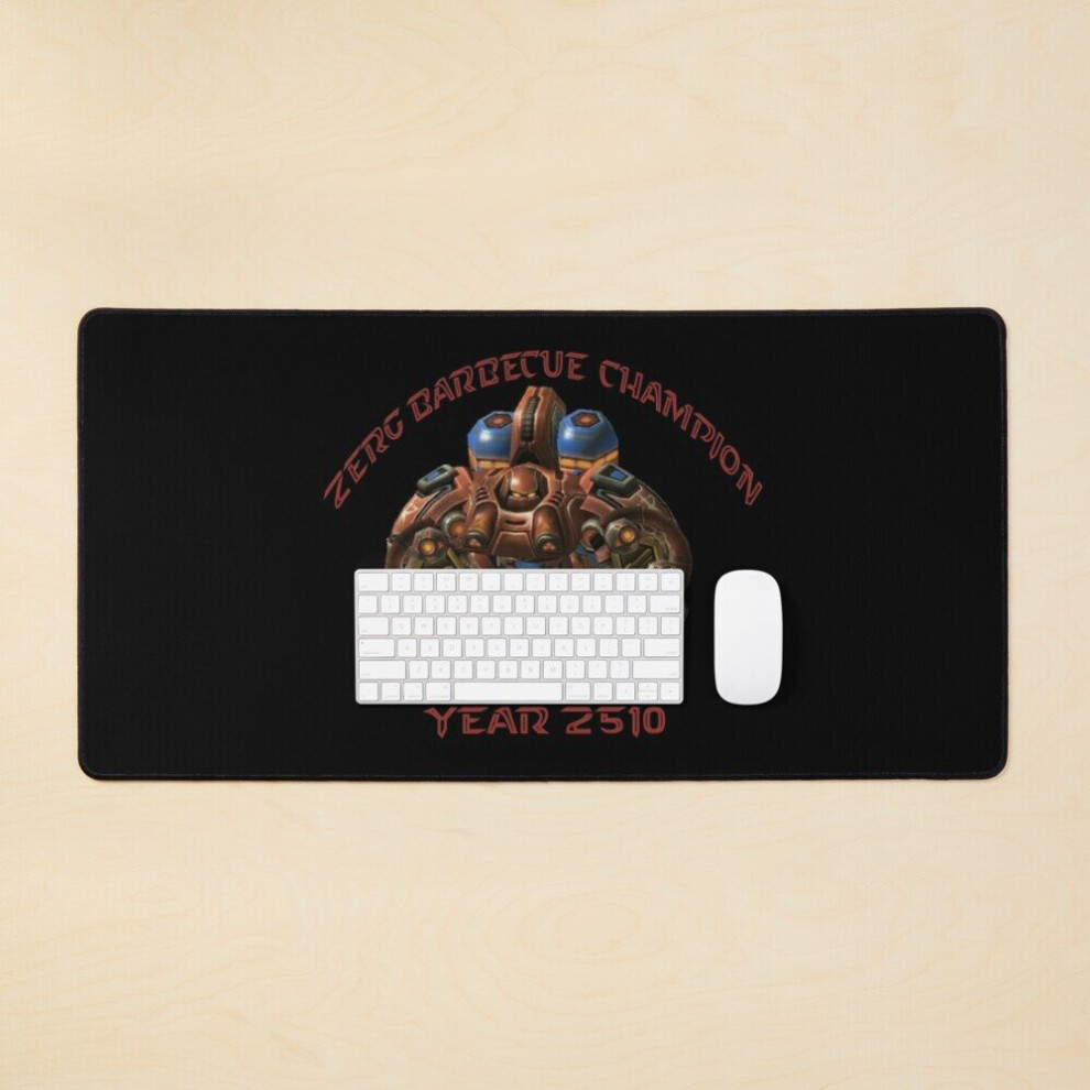Desk Mat Zerg Barbecue Champion Year 2510 - Starcraft Firebat Large Gaming Mouse Pad 35X16 Inch 7802738374759