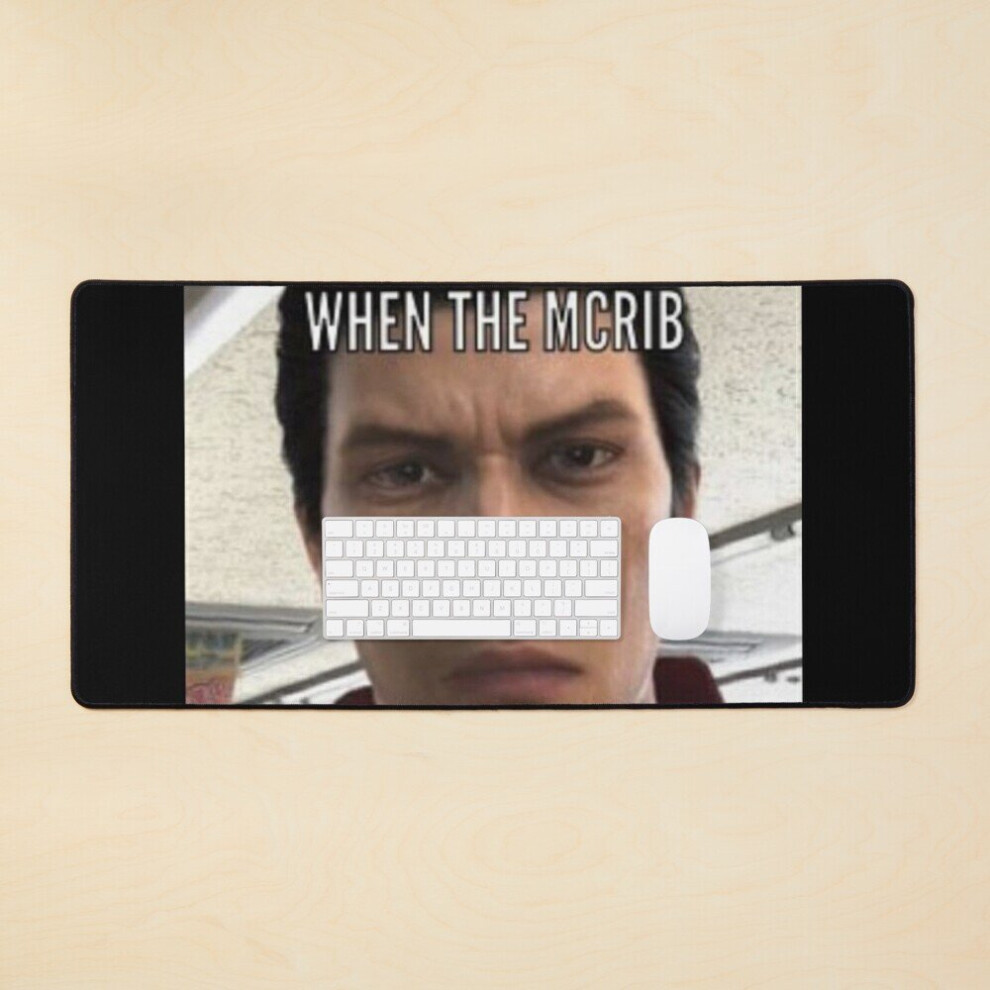 Desk Mat When The Mcrib Large Gaming Mouse Pad 35X16 Inch 7802738372090
