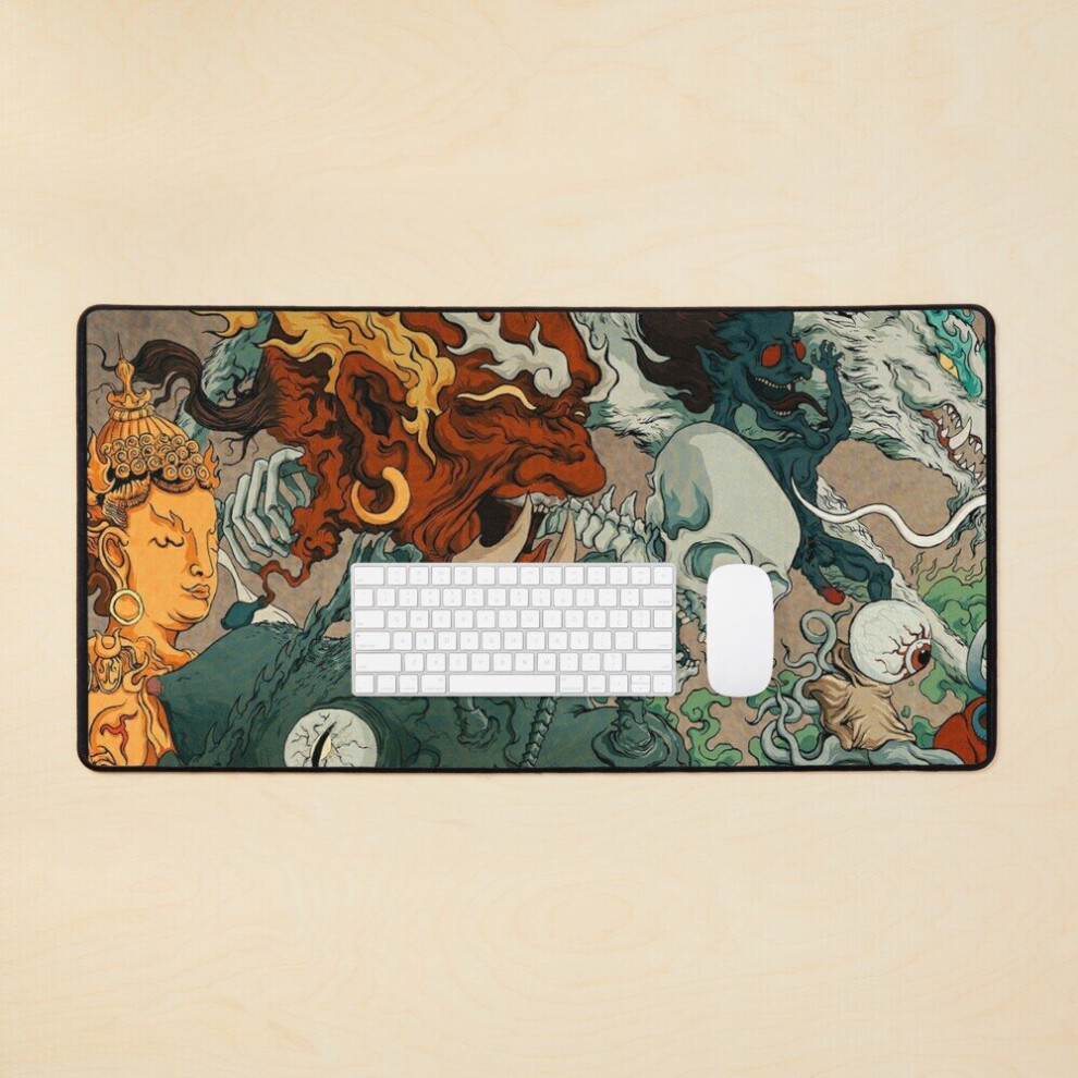 Desk Mat Japanese Kaiju Large Gaming Mouse Pad 35X16 Inch 7802738322712