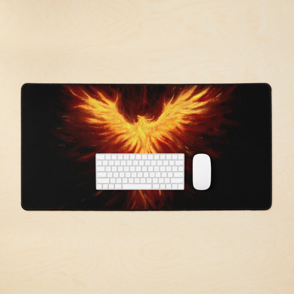 Desk Mat Ancient Flame Large Gaming Mouse Pad 35X16 Inch 7802738410648