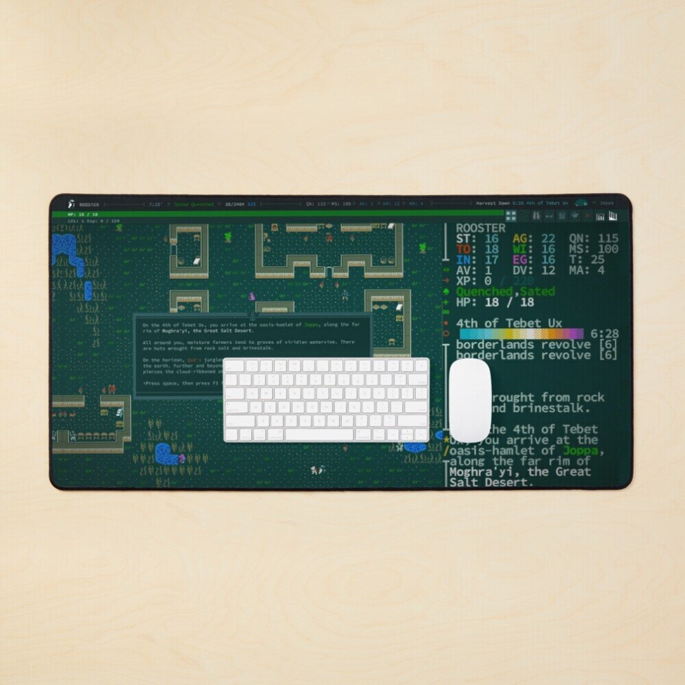 Desk Mat Coq Welcome To Joppa Large Gaming Mouse Pad 35X16 Inch 7802738358957