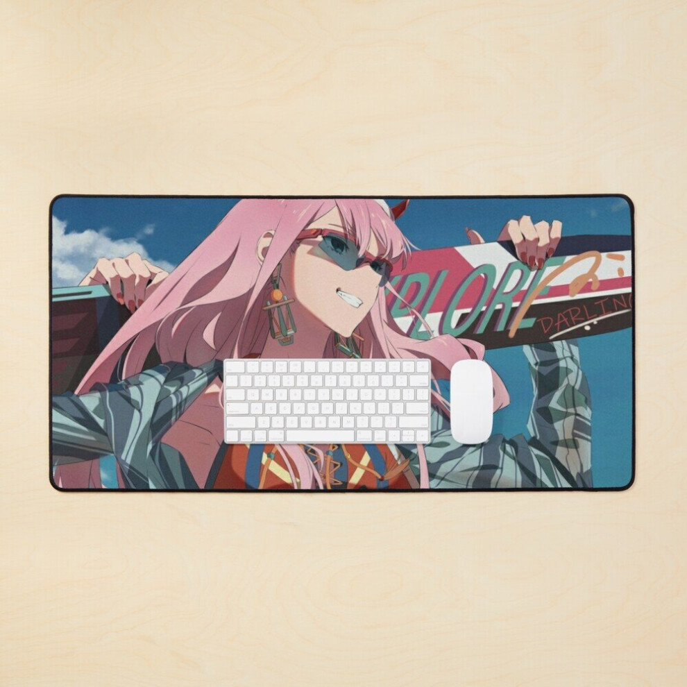 Desk Mat Surfer Zero Two Large Gaming Mouse Pad 35X16 Inch 7802738313536