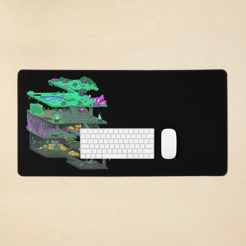 Desk Mat Dungeoneering Map Large Gaming Mouse Pad 35X16 Inch 7802738370652