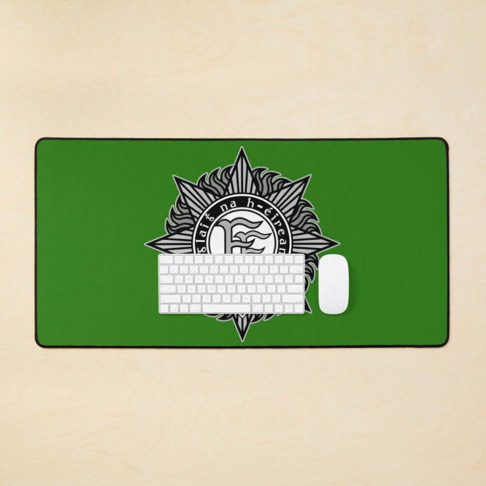 Desk Mat Irish Defense Forces Large Gaming Mouse Pad 35X16 Inch 7802738353242