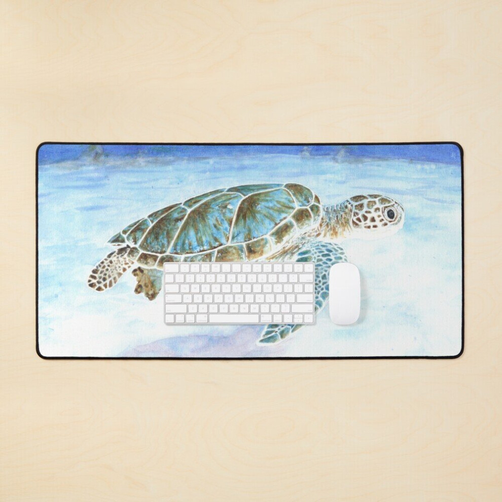 Desk Mat Sea Turtle Underwater Large Gaming Mouse Pad 35X16 Inch 7802738368208