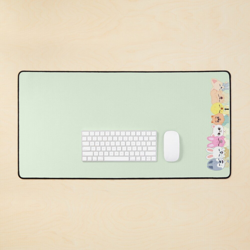 Desk Mat Stray Kids (Skzoo) All Members Nacific Large Gaming Mouse Pad 35X16 Inch 7802738338683