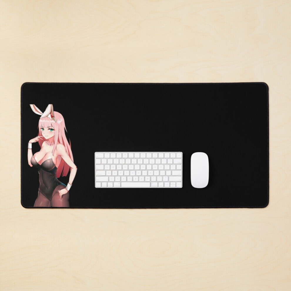 Desk Mat Ecchi Oppai Bunny Girl Lingerie Large Gaming Mouse Pad 35X16 Inch 7802738384703