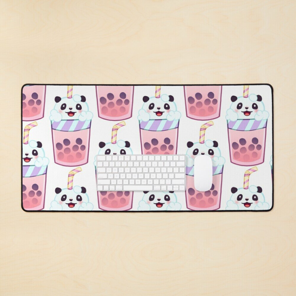 Desk Mat Boba Panda Tea Smoothie Large Gaming Mouse Pad 35X16 Inch 7802738370942