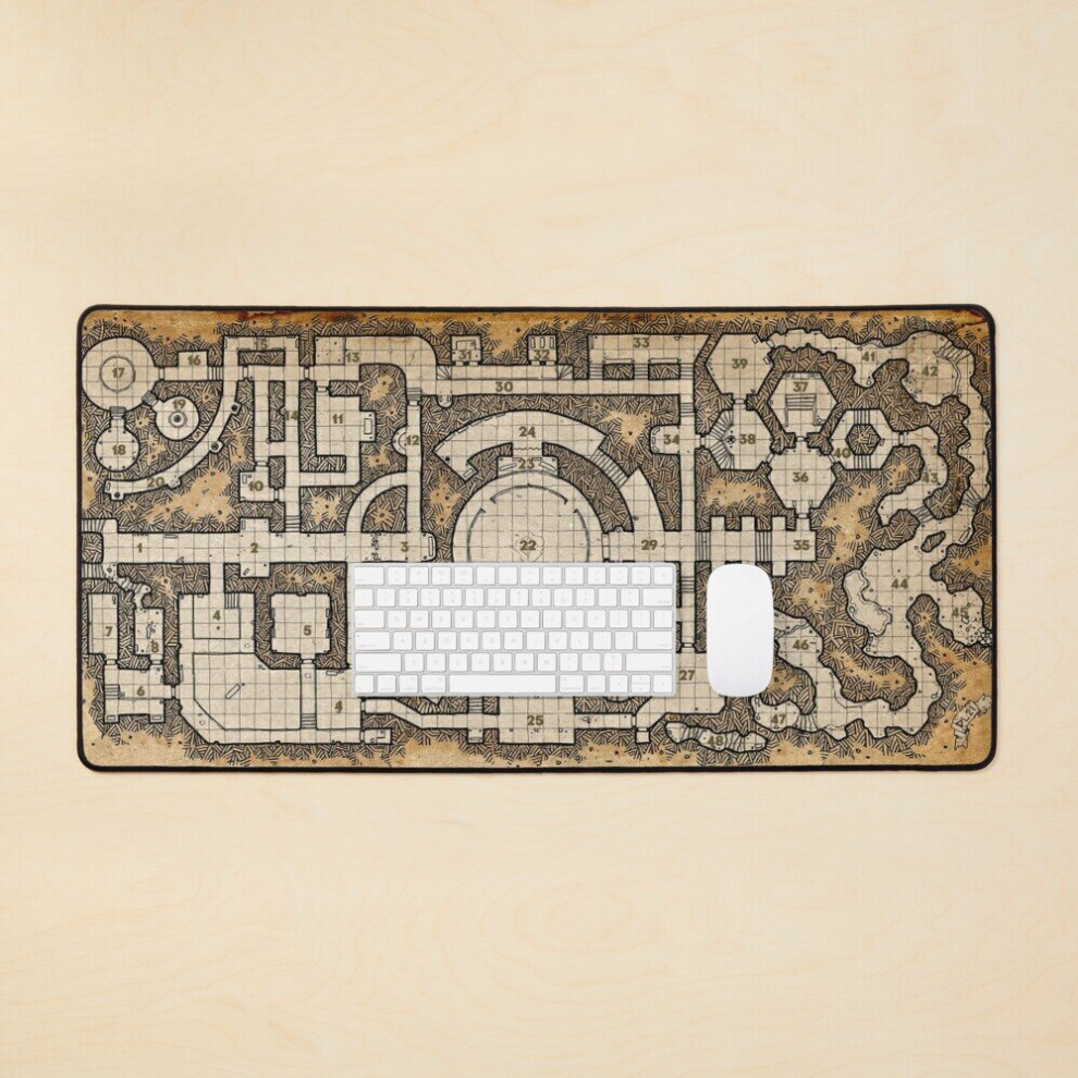 Desk Mat Vault Of The Shadow Lich Large Gaming Mouse Pad 35X16 Inch 7802738310870