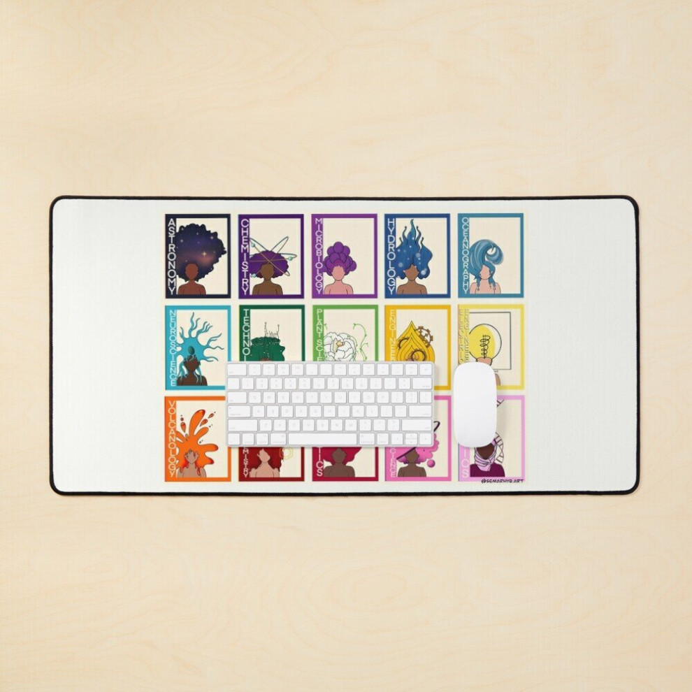 Desk Mat Colors Of Stem Large Gaming Mouse Pad 35X16 Inch 7802738351705