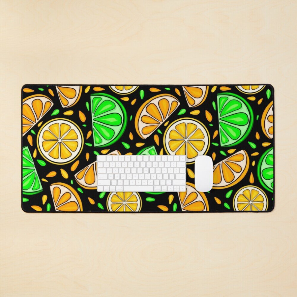 Desk Mat Citrus Love Large Gaming Mouse Pad 35X16 Inch 7802738405569