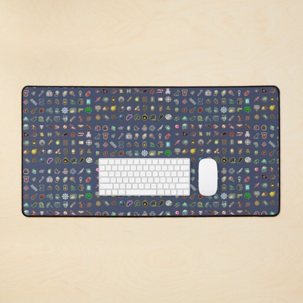 Desk Mat Risk Of Rain Items Large Gaming Mouse Pad 35X16 Inch 7802738339680