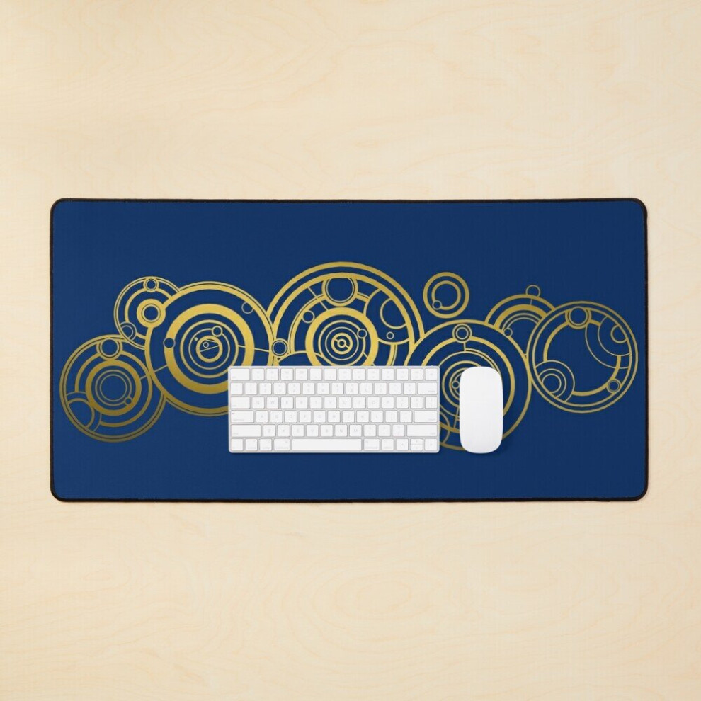 Desk Mat The Doctor's Name (Gold) Large Gaming Mouse Pad 35X16 Inch Gold 7802738357530