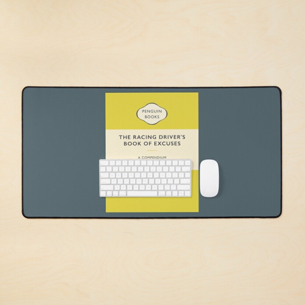 Desk Mat The Racing Driver's Book Of Excuses - A Penguin Book Large Gaming Mouse Pad 35X16 Inch 7802738373172