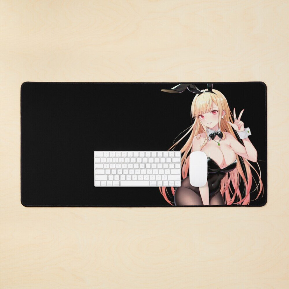 Desk Mat Sexy Bunny Girl Marin Kitagawa - My Dress Up Darling Large Gaming Mouse Pad 35X16 Inch 7802738317190