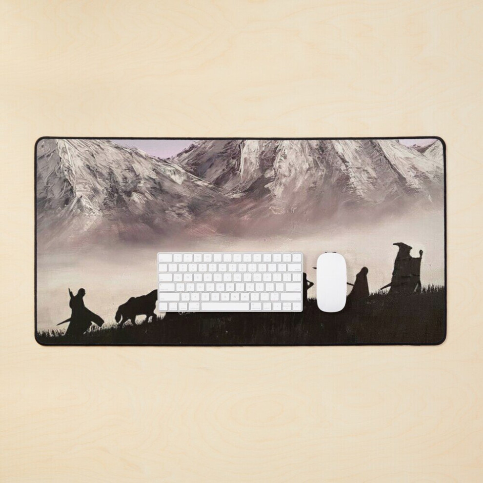 Desk Mat Never Give Up Large Gaming Mouse Pad 35X16 Inch 7802738332193