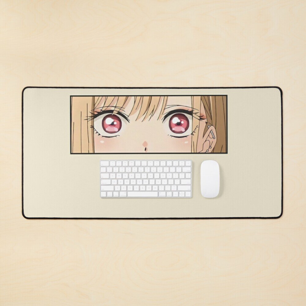 Desk Mat My Dress-Up Darling Marin Kitagawa Eyes Large Gaming Mouse Pad 35X16 Inch 7802738343809