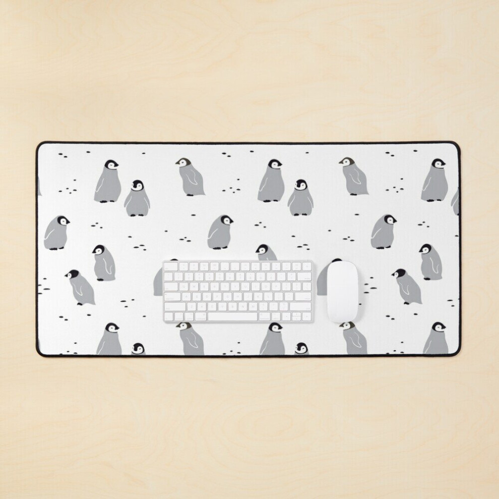 Desk Mat Baby Emperor Penguin Chicks Large Gaming Mouse Pad 35X16 Inch 7802738322200