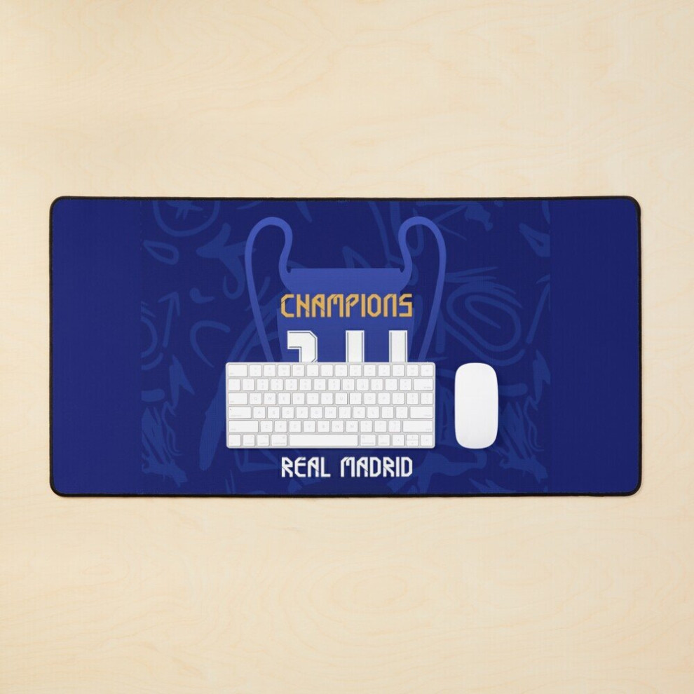 Desk Mat Champions 14, Adn Real Madrid Large Gaming Mouse Pad 35X16 Inch 7802738355314
