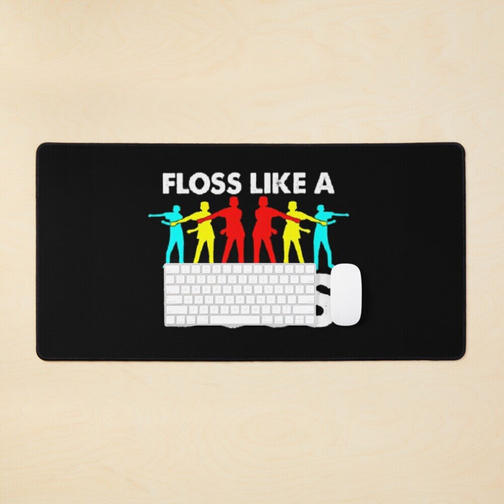 Desk Mat Floss Like A Boss Rainbow Large Gaming Mouse Pad 35X16 Inch 7802738407297