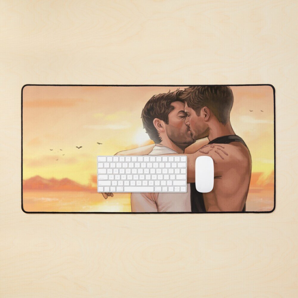 Desk Mat Sunset Kiss 2021 Large Gaming Mouse Pad 35X16 Inch 7802738351781