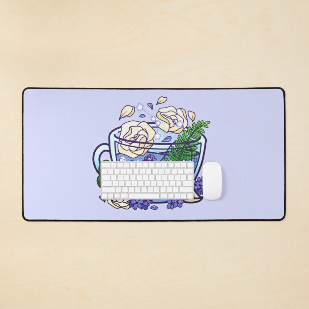 Desk Mat Cancer Zodiac Teacup Large Gaming Mouse Pad 35X16 Inch 7802738381771