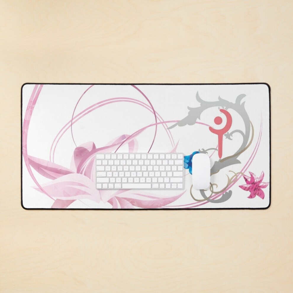 Desk Mat Ffxiv Mage Job Mat Large Gaming Mouse Pad 35X16 Inch White 7802738311372