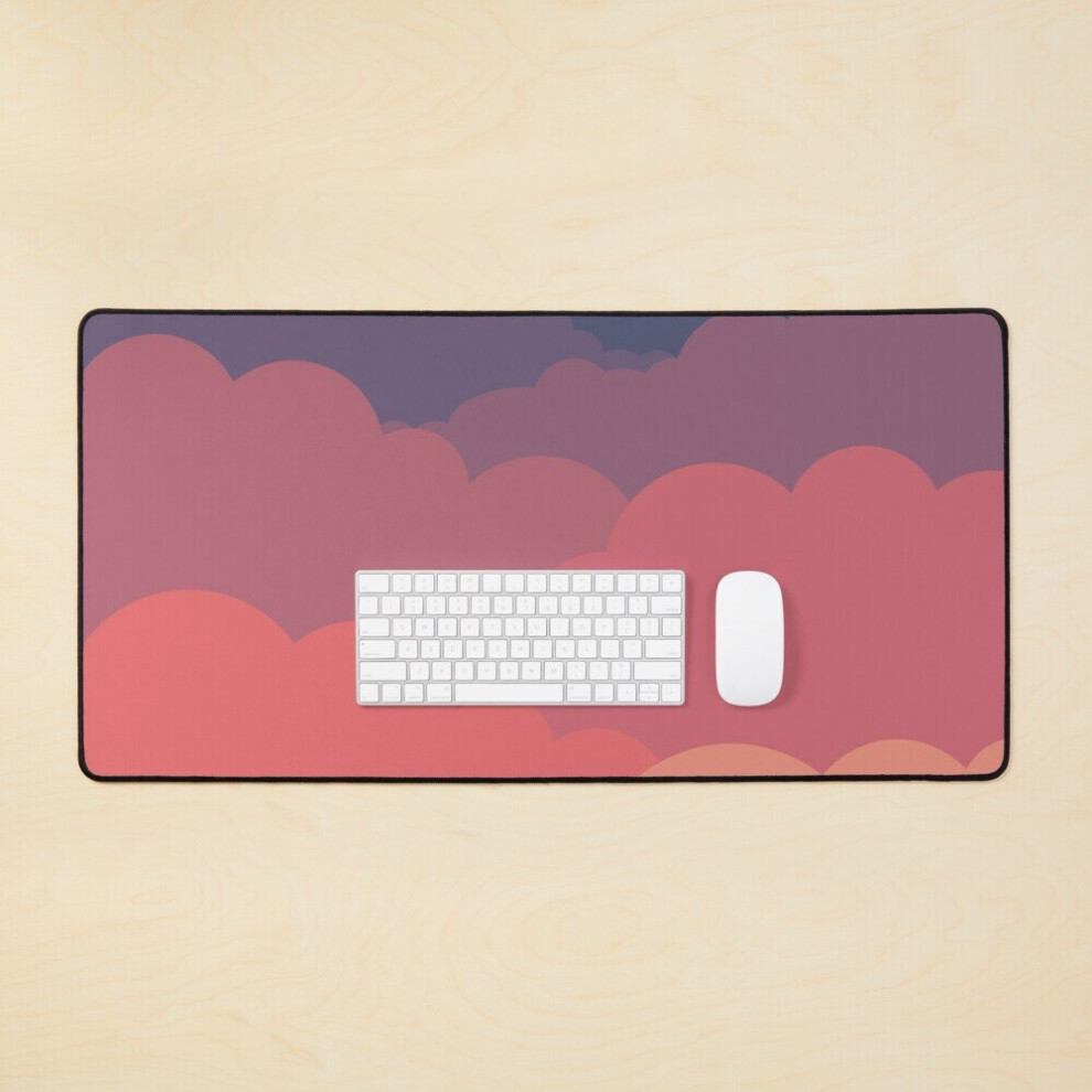 Desk Mat Sunset Sunrise Cloud Gradient Large Gaming Mouse Pad 35X16 Inch 7802738320169