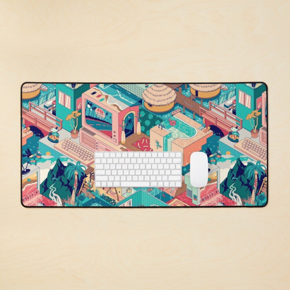 Desk Mat Missing Paradise Large Gaming Mouse Pad 35X16 Inch 7802738309751