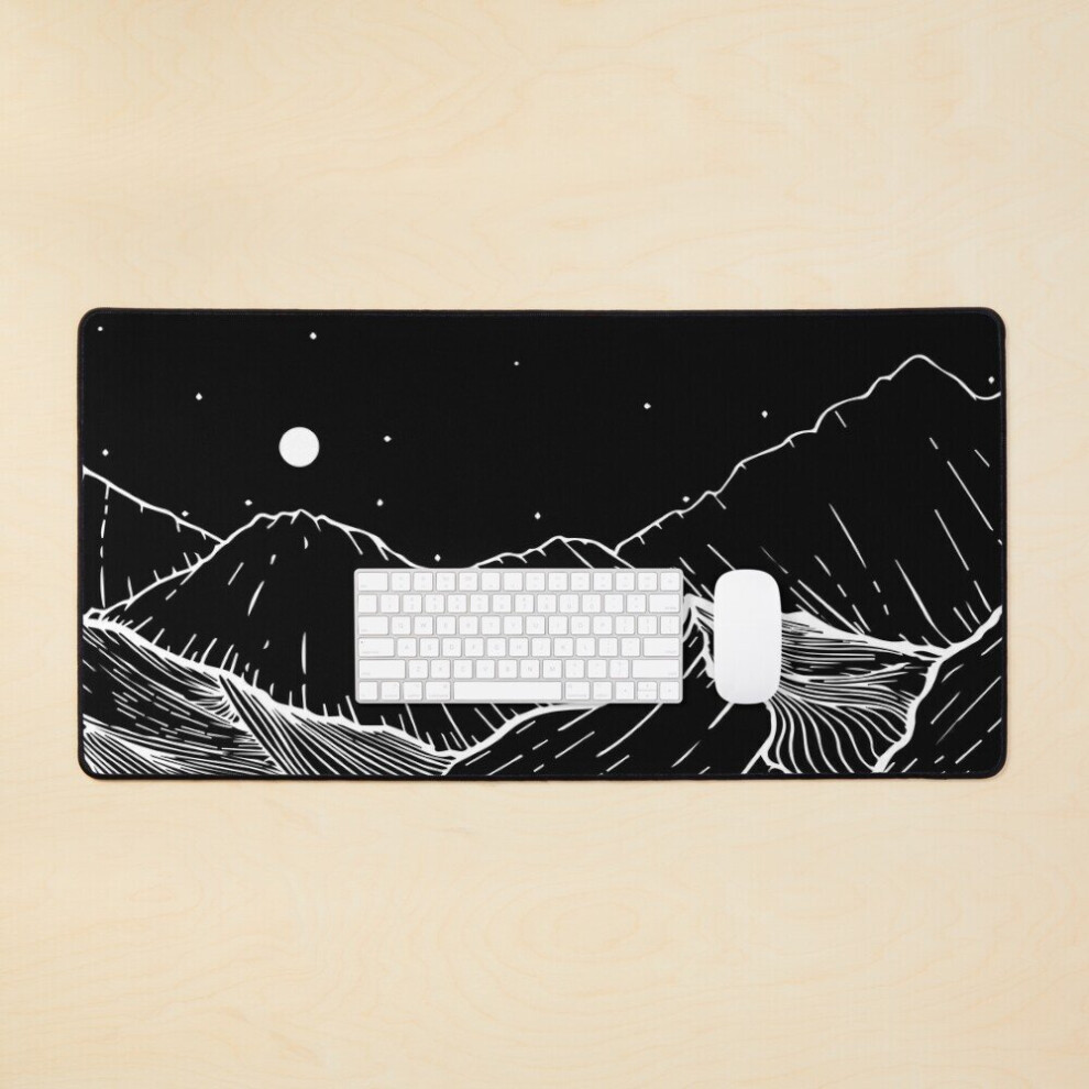 Desk Mat Night Mountains Large Gaming Mouse Pad 35X16 Inch 7802738320206