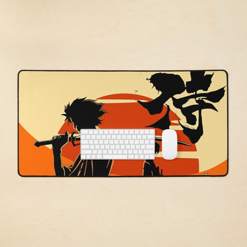 Desk Mat Sunset Samurai Large Gaming Mouse Pad 35X16 Inch 7802738317763