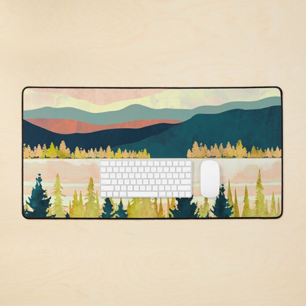 Desk Mat Lake Forest Large Gaming Mouse Pad 35X16 Inch 7802738376500