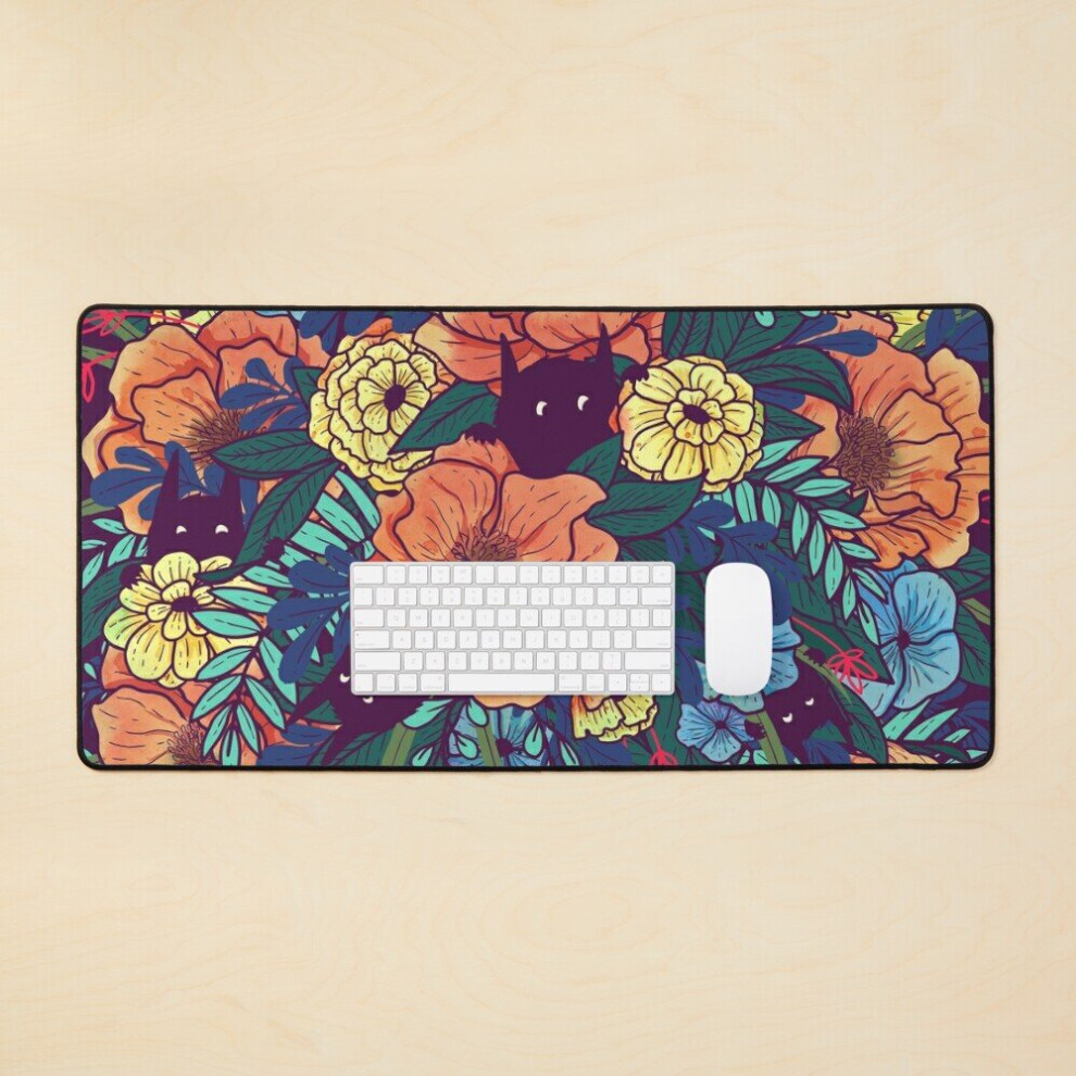 Desk Mat Wild Flowers Large Gaming Mouse Pad 35X16 Inch 7802738312409