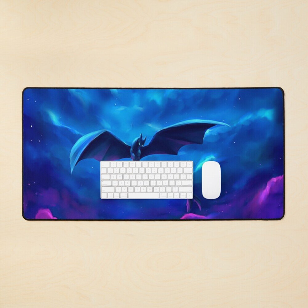 Desk Mat Dragon Toothless Large Gaming Mouse Pad 35X16 Inch Light 7802738406252