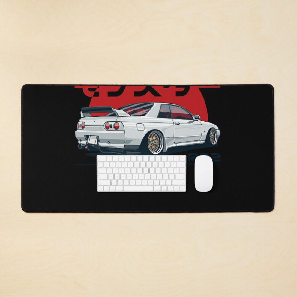 Desk Mat Monster. Skyline R32 Gtr Large Gaming Mouse Pad 35X16 Inch 7802738399530