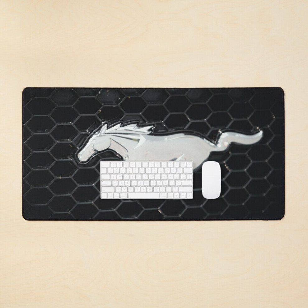 Desk Mat Ford Mustang Logo Large Gaming Mouse Pad 35X16 Inch 7802738382808