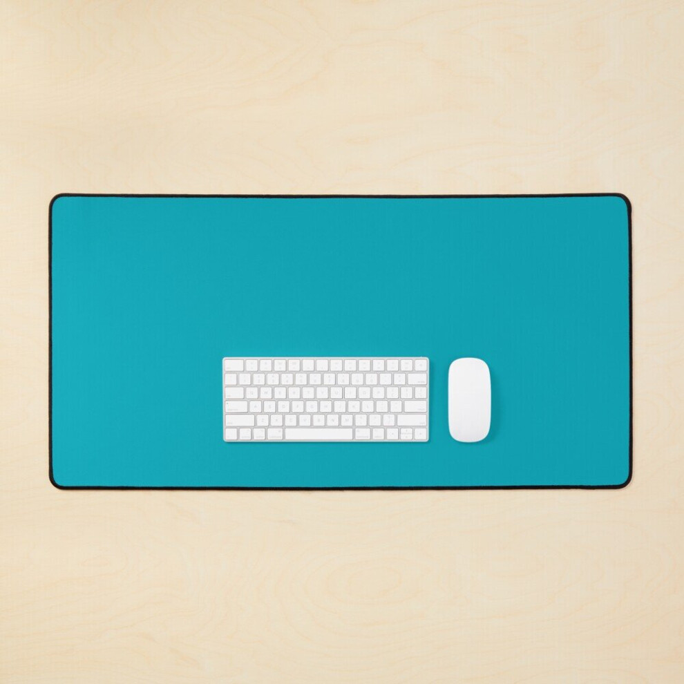 Desk Mat Teal Large Gaming Mouse Pad 35X16 Inch Turquoise/Blue 7802738363807