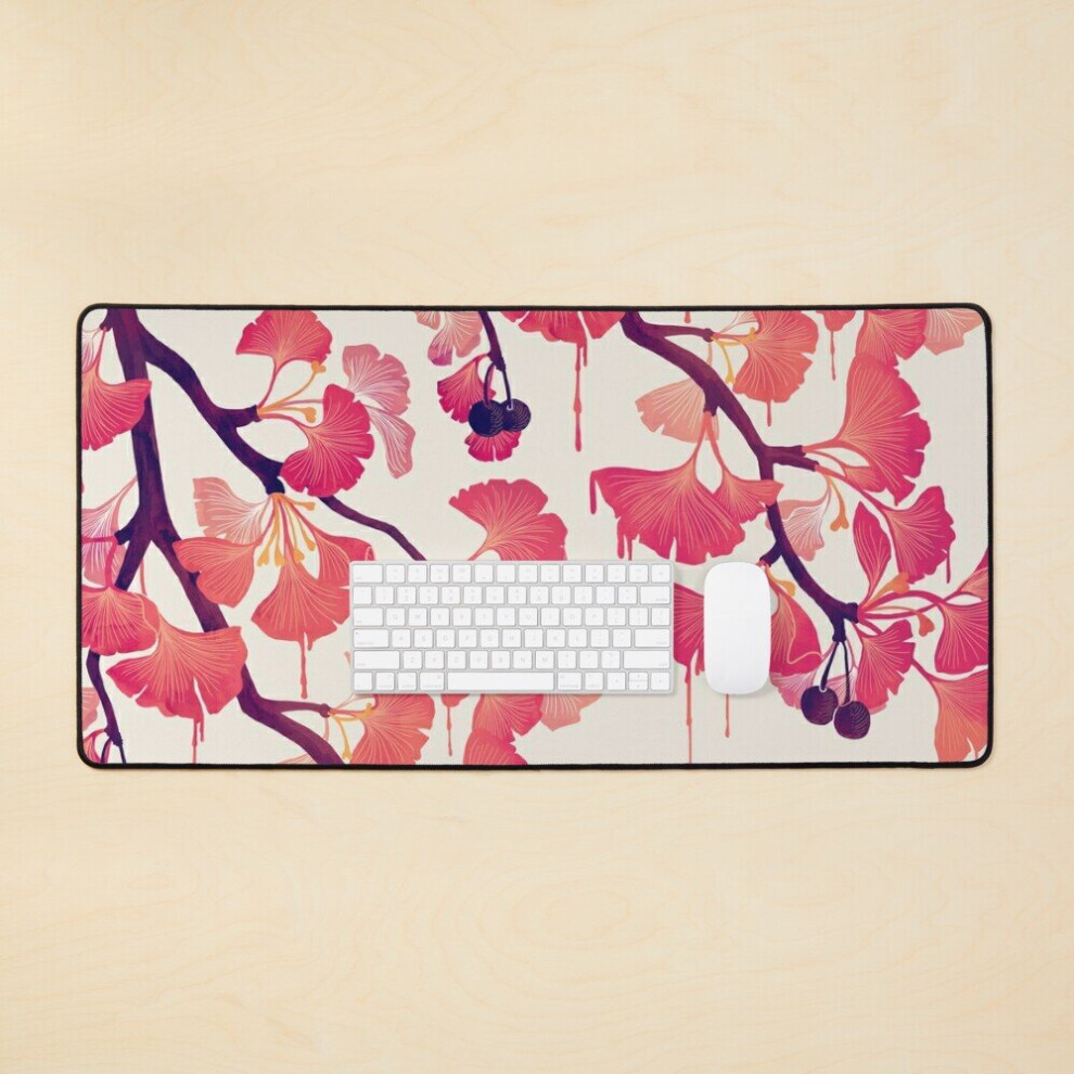 Desk Mat O Ginkgo Large Gaming Mouse Pad 35X16 Inch 7802738314113