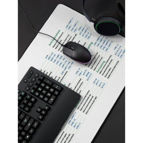Desk Mat Excel Shortcuts Large Gaming Mouse Pad 35x16 inch 2