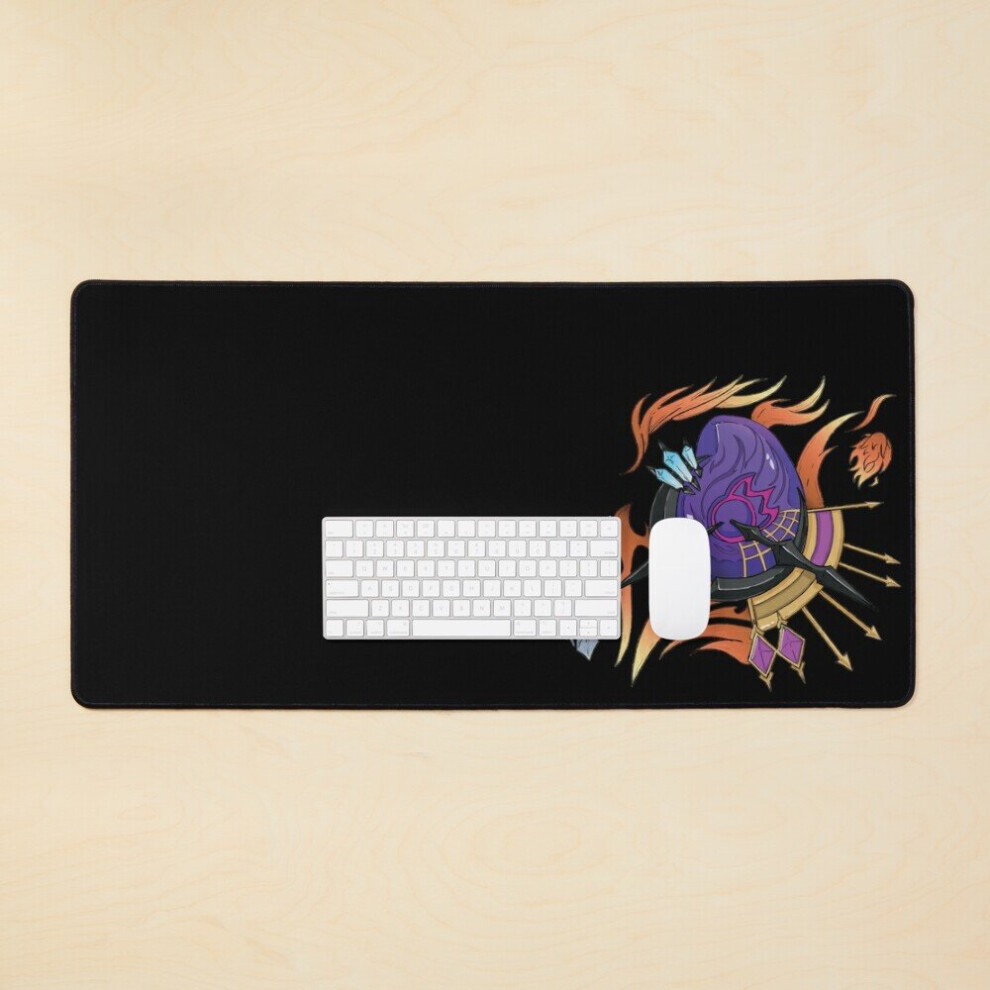 Desk Mat Mage Job Stone Large Gaming Mouse Pad 35X16 Inch Black 7802738399356