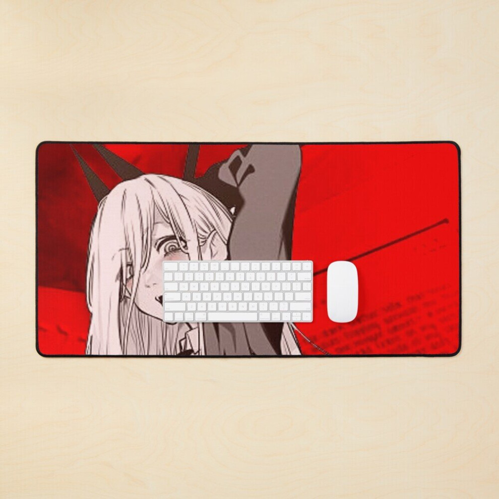 Desk Mat Power - Chainsaw Man Large Gaming Mouse Pad 35X16 Inch 7802738322675