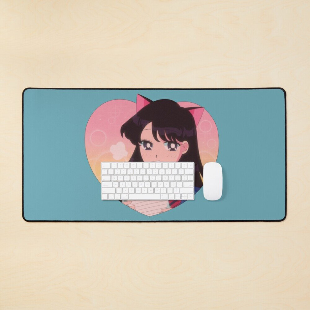 Desk Mat This Heart Cat Communicate Large Gaming Mouse Pad 35X16 Inch 7802738392586