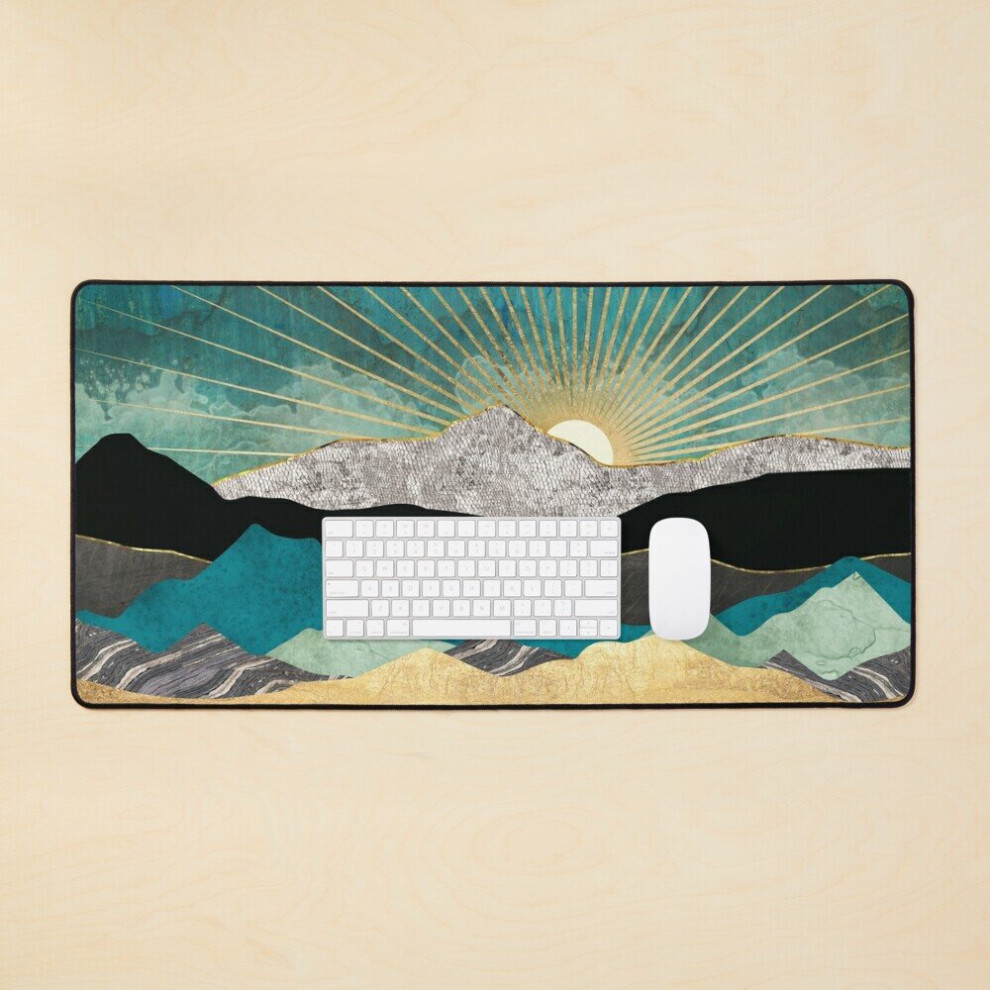 Desk Mat Peacock Vista Large Gaming Mouse Pad 35X16 Inch 7802738335712