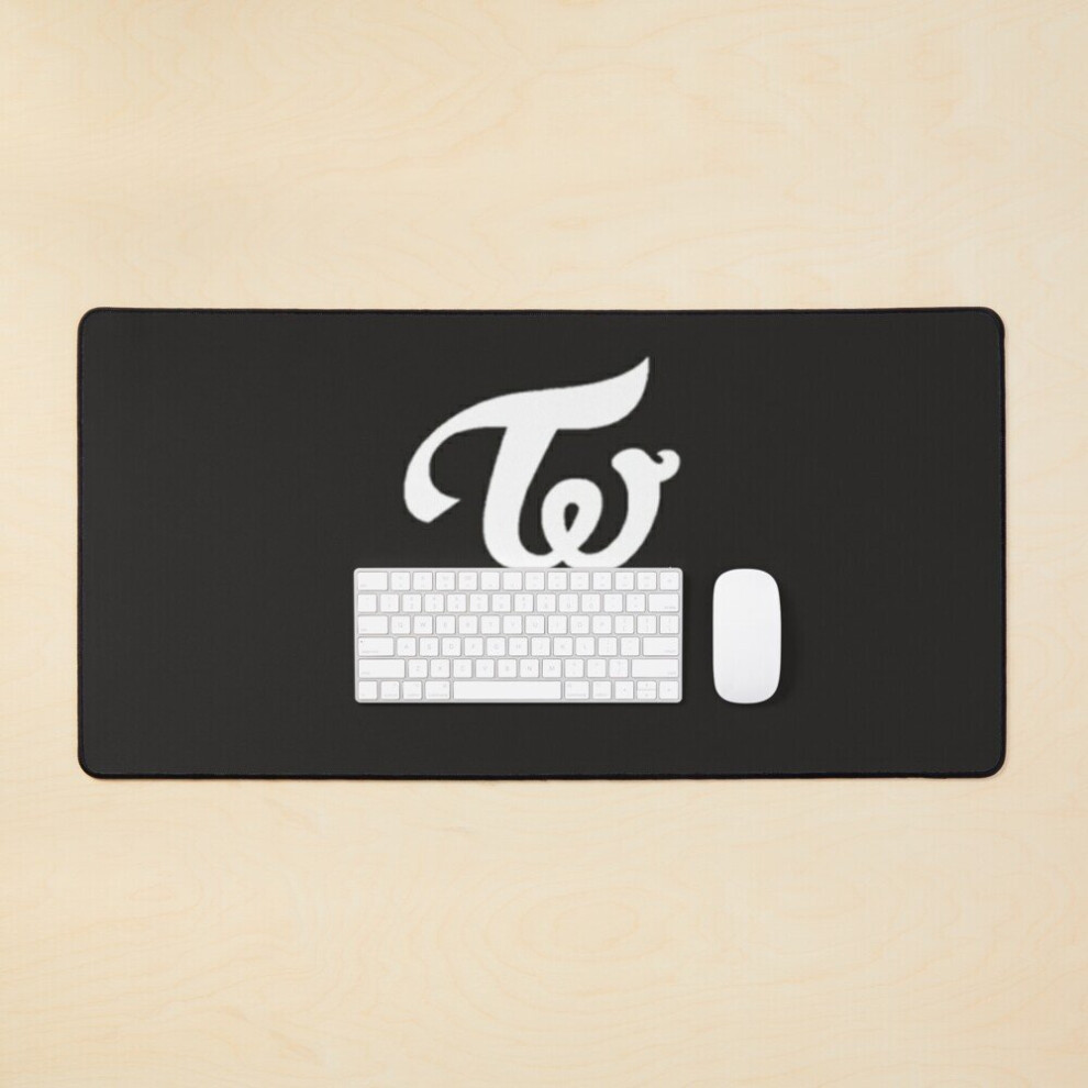 Desk Mat Twice Kpop Logo Hangul Classic Large Gaming Mouse Pad 35X16 Inch 7802738354461