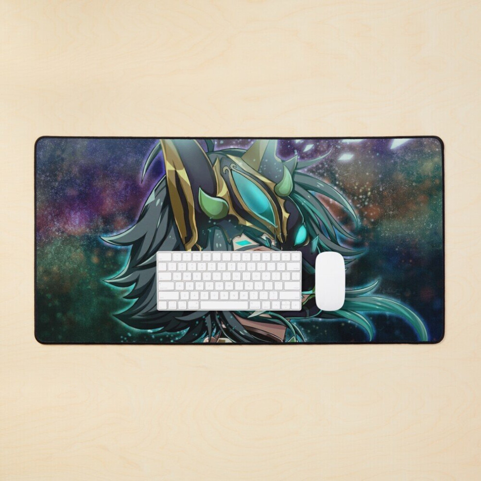 Desk Mat Xiao Genshin Impact Large Gaming Mouse Pad 35X16 Inch 7802738351019