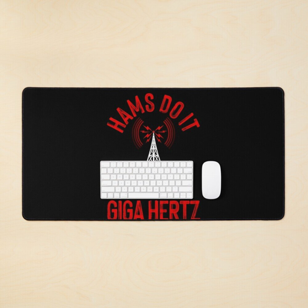 Desk Mat Funny Hams Radio Amateur Radio Operator Large Gaming Mouse Pad 35X16 Inch 7802738376067