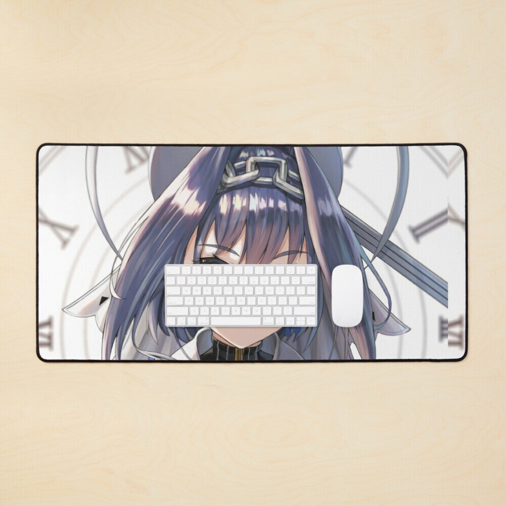 Desk Mat Ouro Kronii Large Gaming Mouse Pad 35X16 Inch 7802738401790